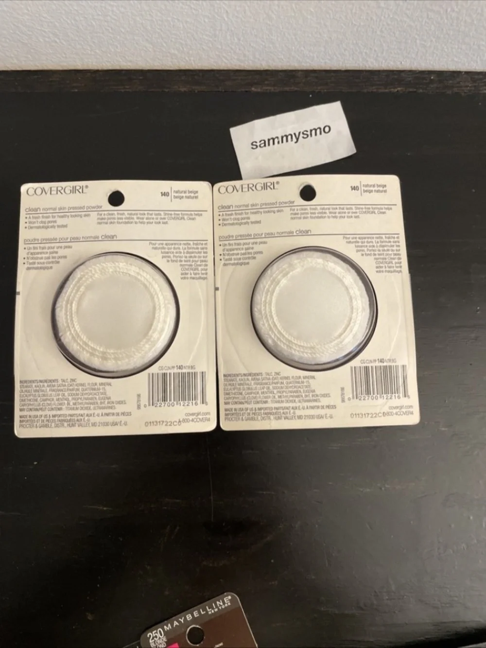CoverGirl Clean Pressed Powder 140 Natural Beige 0.39 oz., x2 SEE DESCRIPTION